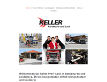 Tablet Screenshot of keller-profi-lack.de